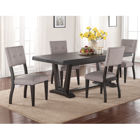 1105 Ashen Echo Dining Table and Four Chairs